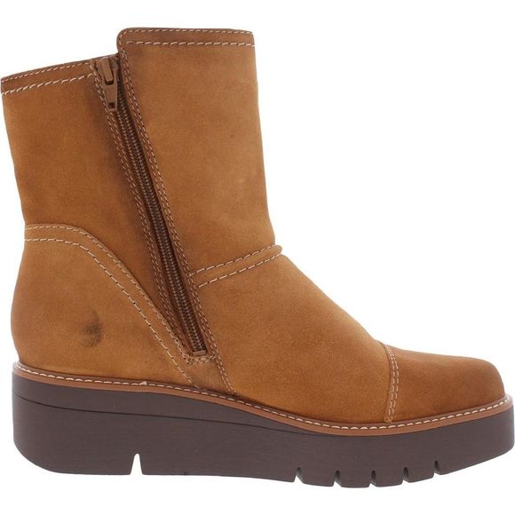 Naturalizer Womens Wylie Brown Suede Wedge Combat & Lace-up Boots Shoes NWT - Picture 2 of 3
